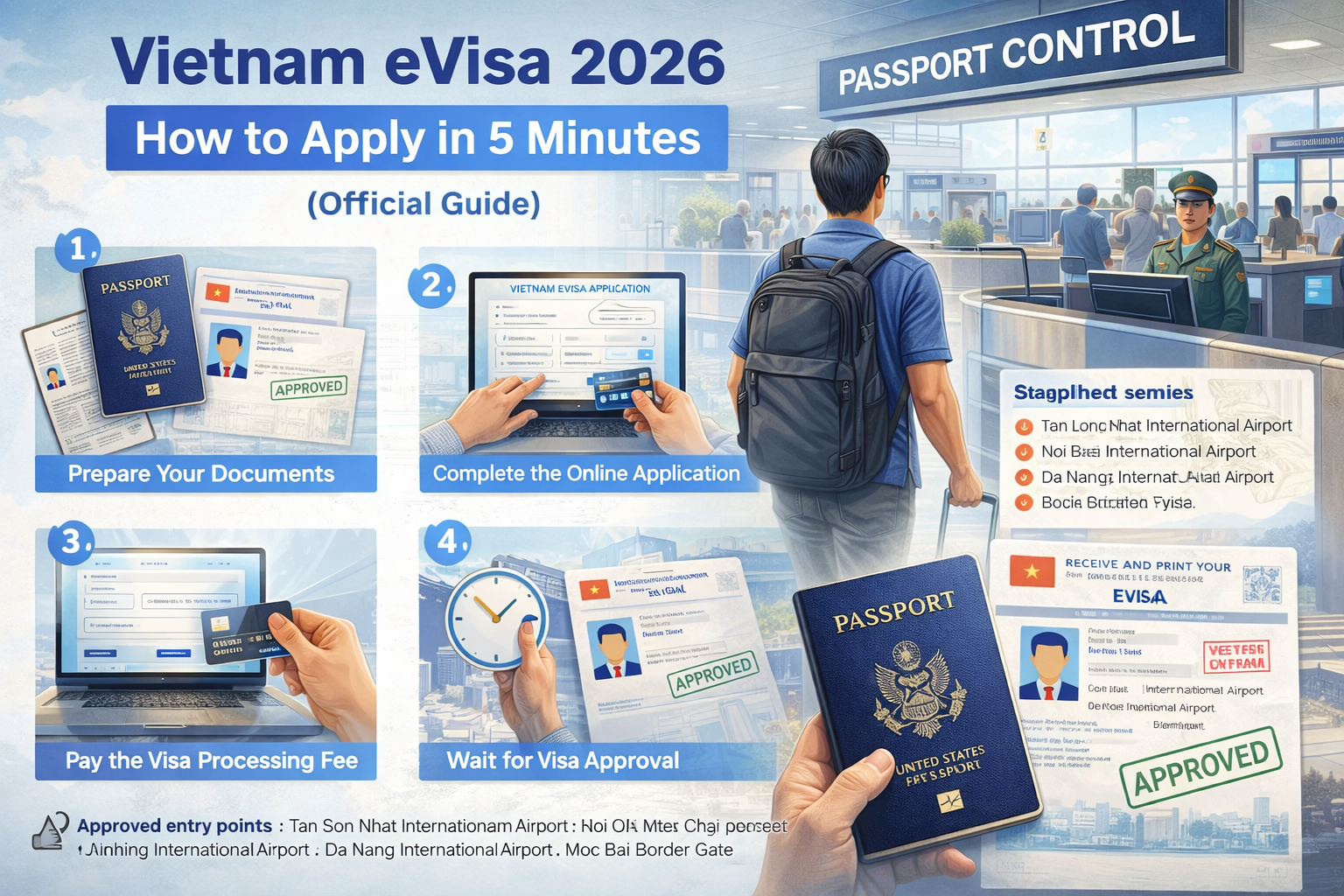 Vietnam e-visa approval online in 5 minutes for international travelers